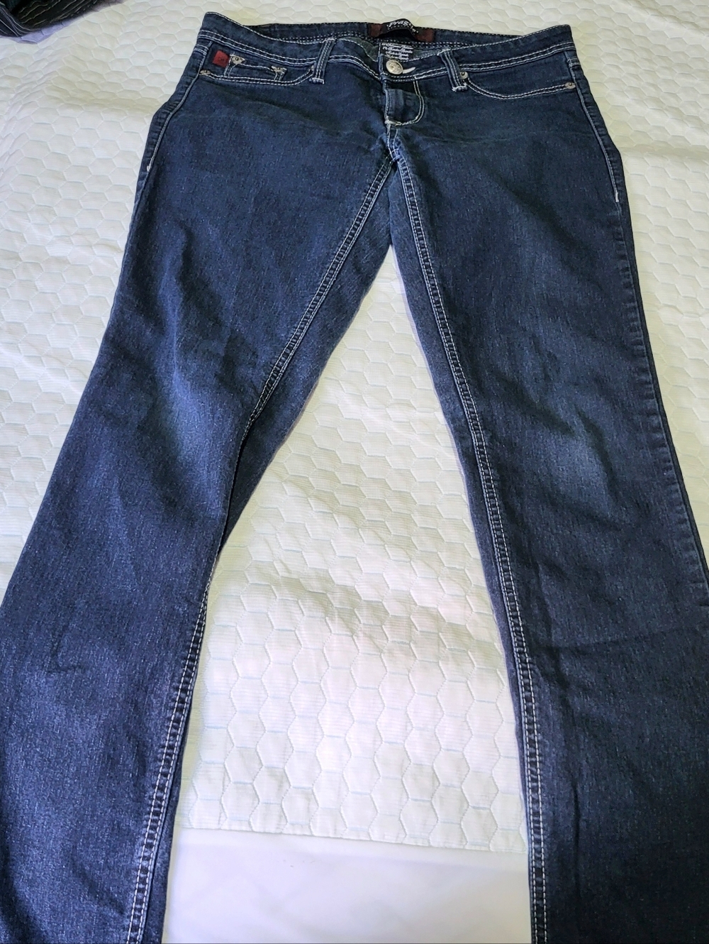 Women's Dark Denim Low Rise Skinny Jeans